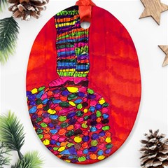 Colorful Leg Warmers Ornament (oval) by snowwhitegirl