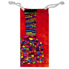 Colorful Leg Warmers Jewelry Bag by snowwhitegirl