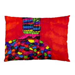 Colorful Leg Warmers Pillow Case by snowwhitegirl