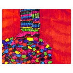 Colorful Leg Warmers Double Sided Flano Blanket (medium)  by snowwhitegirl