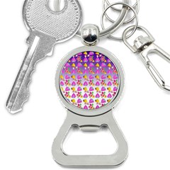 Girl With Hood Cape Heart Lemon Patternpurple Ombre Bottle Opener Key Chain by snowwhitegirl