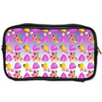 Girl With Hood Cape Heart Lemon Patternpurple Ombre Toiletries Bag (Two Sides) Front