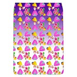 Girl With Hood Cape Heart Lemon Patternpurple Ombre Removable Flap Cover (L) Front