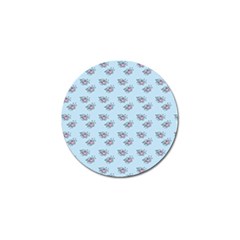 Zodiac Bat Pink Blue Golf Ball Marker by snowwhitegirl