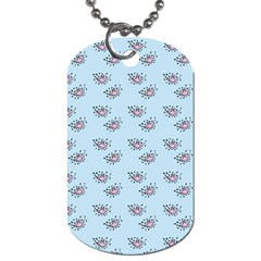 Zodiac Bat Pink Blue Dog Tag (two Sides) by snowwhitegirl