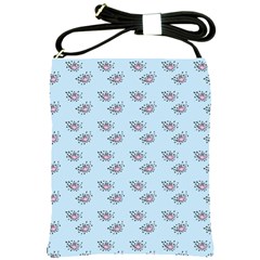 Zodiac Bat Pink Blue Shoulder Sling Bag by snowwhitegirl