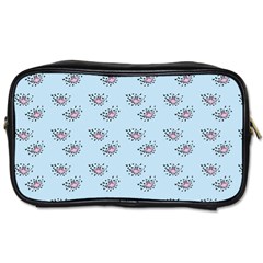 Zodiac Bat Pink Blue Toiletries Bag (two Sides) by snowwhitegirl