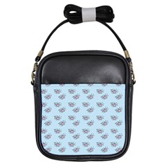 Zodiac Bat Pink Blue Girls Sling Bag by snowwhitegirl