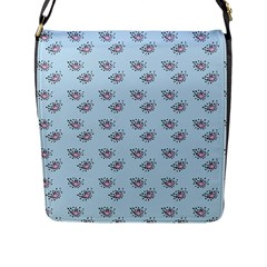 Zodiac Bat Pink Blue Flap Closure Messenger Bag (l) by snowwhitegirl