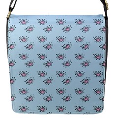 Zodiac Bat Pink Blue Flap Closure Messenger Bag (s) by snowwhitegirl