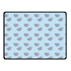 Zodiac Bat Pink Blue Double Sided Fleece Blanket (small)  by snowwhitegirl