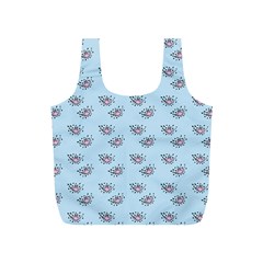 Zodiac Bat Pink Blue Full Print Recycle Bag (s) by snowwhitegirl