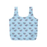 Zodiac Bat Pink Blue Full Print Recycle Bag (S) Back