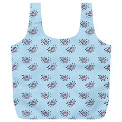 Zodiac Bat Pink Blue Full Print Recycle Bag (xl) by snowwhitegirl