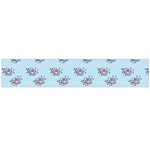 Zodiac Bat Pink Blue Large Flano Scarf  Front