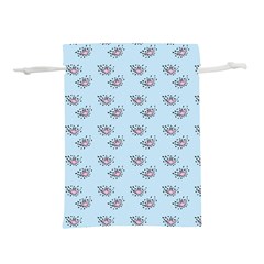 Zodiac Bat Pink Blue Lightweight Drawstring Pouch (l) by snowwhitegirl