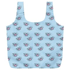 Zodiac Bat Pink Blue Full Print Recycle Bag (xxl) by snowwhitegirl