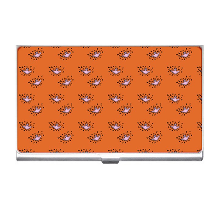 Zodiac Bat Pink Orange Business Card Holder