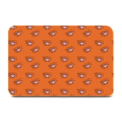 Zodiac Bat Pink Orange Plate Mats by snowwhitegirl