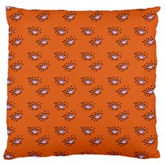 Zodiac Bat Pink Orange Large Cushion Case (one Side) by snowwhitegirl