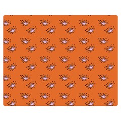 Zodiac Bat Pink Orange Double Sided Flano Blanket (medium)  by snowwhitegirl