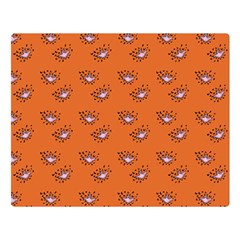 Zodiac Bat Pink Orange Double Sided Flano Blanket (large)  by snowwhitegirl