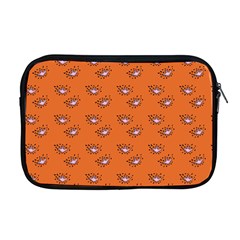 Zodiac Bat Pink Orange Apple Macbook Pro 17  Zipper Case by snowwhitegirl