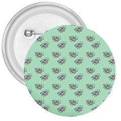 Zodiac Bat Pink Mint 3  Buttons