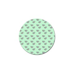 Zodiac Bat Pink Mint Golf Ball Marker