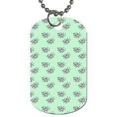 Zodiac Bat Pink Mint Dog Tag (Two Sides)