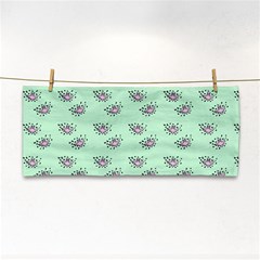 Zodiac Bat Pink Mint Hand Towel