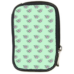 Zodiac Bat Pink Mint Compact Camera Leather Case