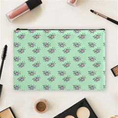 Zodiac Bat Pink Mint Cosmetic Bag (Large)