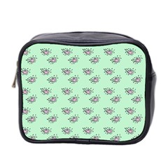 Zodiac Bat Pink Mint Mini Toiletries Bag (Two Sides)