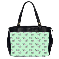 Zodiac Bat Pink Mint Oversize Office Handbag (2 Sides)