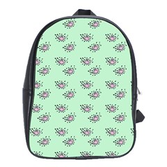 Zodiac Bat Pink Mint School Bag (XL)