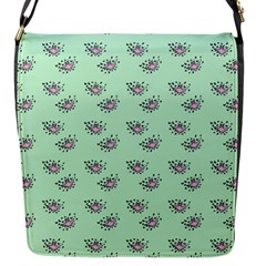 Zodiac Bat Pink Mint Flap Closure Messenger Bag (s) by snowwhitegirl