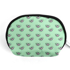 Zodiac Bat Pink Mint Accessory Pouch (medium) by snowwhitegirl