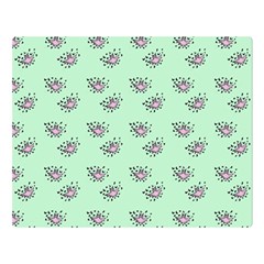 Zodiac Bat Pink Mint Double Sided Flano Blanket (large)  by snowwhitegirl