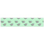 Zodiac Bat Pink Mint Small Flano Scarf Front