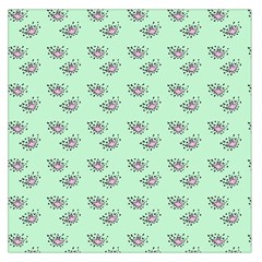 Zodiac Bat Pink Mint Large Satin Scarf (Square)