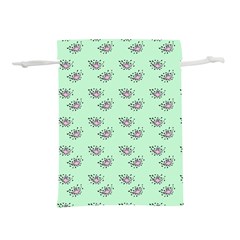 Zodiac Bat Pink Mint Lightweight Drawstring Pouch (S)