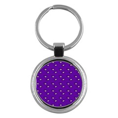 Zodiac Bat Pink Purple Key Chain (round) by snowwhitegirl