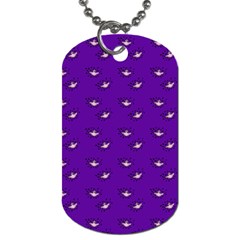 Zodiac Bat Pink Purple Dog Tag (one Side) by snowwhitegirl