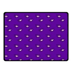 Zodiac Bat Pink Purple Double Sided Fleece Blanket (small)  by snowwhitegirl