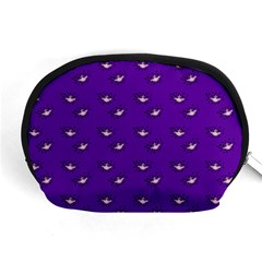 Zodiac Bat Pink Purple Accessory Pouch (medium) by snowwhitegirl