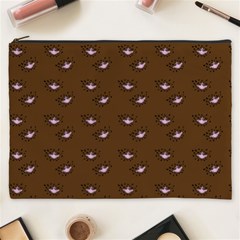 Zodiac Bat Pink Brown Cosmetic Bag (xxxl) by snowwhitegirl