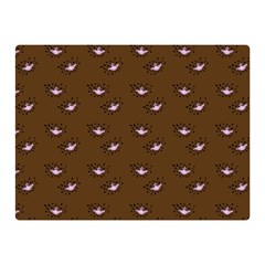 Zodiac Bat Pink Brown Double Sided Flano Blanket (mini)  by snowwhitegirl