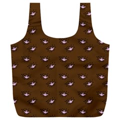 Zodiac Bat Pink Brown Full Print Recycle Bag (xxl) by snowwhitegirl