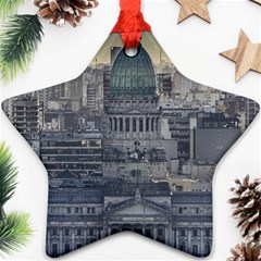 Buenos Aires Argentina Cityscape Aerial View Ornament (star) by dflcprintsclothing